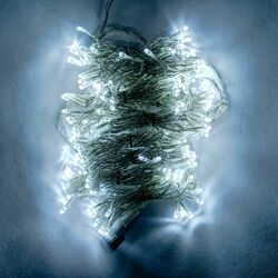 DecoLED LED světelná záclona HOBBY LINE, 2x2m, ledově bílá, 200 diod LWC22