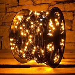 DecoLED LED světelný řetěz - FLASH, 100m, teple bílá, 1000 diod