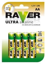 Baterie RAVER alkalická LR6
