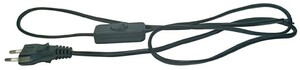 EMOS Flexošňůra 2x0,75mm 3m černá s vypínačem 2402730232