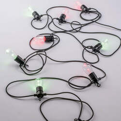Kabel se svítidly PICNIC, černý, polykarbonát/plast, 10 LED žárovek, RGB+CCT, stmívatelné, Wi-Fi, IP65, délka 10 m