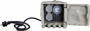 HEITRONIC sloupek se zásuvkami 2násobná s časovačem 35115 10
