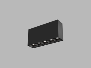 LED2 1491153DTW Stropní svítidlo LINEAR II ON 5, B DALI TW/PUSH TW 10W 3000K-4000K UGR černá
