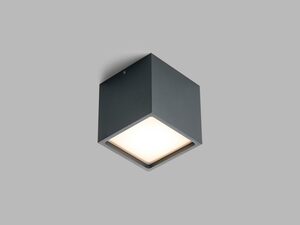 LED2 5111134DT Venkovní stropní svítidlo CUBE, A TRIAC 12W 3000K antracit