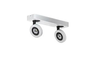 LED Nástěnné/stropní přisazené svítidlo AZzardo Enzo 2 AZ0670 2x5W 460lm 3000K IP20 32cm bílo-černé