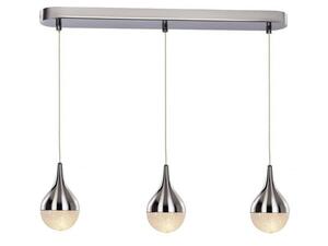 Závěsné svítidlo AZzardo Cecilia 3 line AZ2173 G9 3x40W IP20 60cm chromové