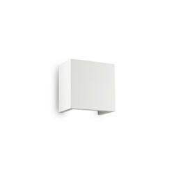 Nástěnné svítidlo Ideal Lux Flash Gesso AP1 small 214672 1x40W hranaté 12,5cm