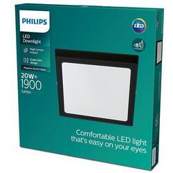 LED Stropní přisazené svítidlo Philips Magneos 8719514328822 20W 1900lm 2700K IP20 28,5cm hranaté černé
