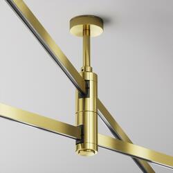 MAYTONI Upevnění ke stropu dvojité krátké 78 mm pro magnetickou lištu 24 V Flarity TRA156C-D1-BS