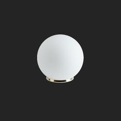 OSMONT 50537 BIANCA 2 stolní skleněná lampa mosaz leštěná / bílá IP40 40W E27