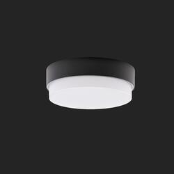 OSMONT 57277 TRITON 1 stropní/nástěnné průmyslové plastové svítidlo černá / bílá IP65 3000 K 19W LED nouzové kombinované 3 h