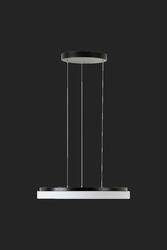 OSMONT 66881 CARINA LE2 závěsné skleněné svítidlo černá / bílá IP40 4000 K 33W LED DALI