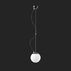 OSMONT 70468 ADRIA L1 závěsné skleněné svítidlo černá / bílá IP40 3000 K 9W LED DALI