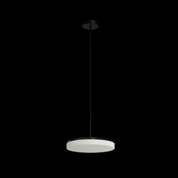 OSMONT CAR60502 CARINA P1 závěsné skleněné svítidlo černá / bílá IP40 4000 K 26W LED