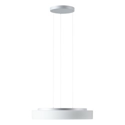 OSMONT ELS72494 ELSA LE16 závěsné skleněné svítidlo stříbrná / bílá IP40 3000 K 48W LED