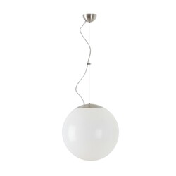 OSMONT ISI63569 ISIS L3 PM závěsné plastové svítidlo kartáčovaná nerez / bílá IP40 40W E27 HF