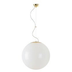 OSMONT ISI63572 ISIS L4 PM závěsné plastové svítidlo mosaz / bílá IP40 40W E27 HF