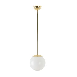 OSMONT ISI72344 ISIS P1 PM závěsné plastové svítidlo mosaz / bílá IP40 3000 K 8W LED