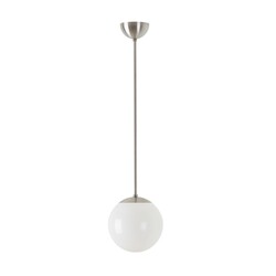 OSMONT ISI72363 ISIS P1 PM závěsné plastové svítidlo kartáčovaná nerez / bílá IP40 3000 K 8W LED
