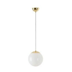 OSMONT ISI72394 ISIS S1 PM závěsné plastové svítidlo mosaz / bílá IP40 3000 K 8W LED