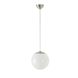 OSMONT ISI72398 ISIS S1 PM závěsné plastové svítidlo kartáčovaná nerez / bílá IP40 3000 K 8W LED