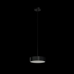 OSMONT KRU60673 KRUGER P1 FOP závěsné plastové svítidlo černá IP40 4000 K 18W LED nouzové kombinované 3 h