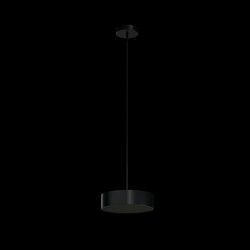 OSMONT KRU60674 KRUGER P1 FC závěsné plastové svítidlo černá IP40 4000 K 18W LED