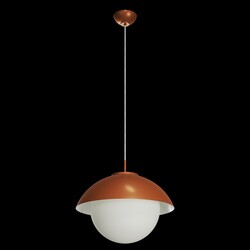 OSMONT LUK60046 LUKIDA ST3 závěsné skleněné svítidlo terakota / bílá IP40 3000 K 27W LED