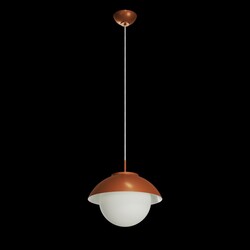 OSMONT LUK60534 LUKIDA ST2 závěsné skleněné svítidlo terakota / bílá IP40 4000 K 20W LED