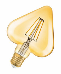 OSRAM Vintage 1906 LED CL HEART FIL GOLD 40 non-dim 4,5W/825 E27 10