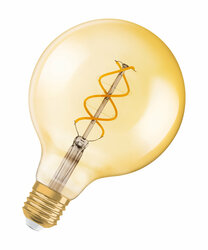 OSRAM Vintage 1906 LED CL GLOBE125 FIL GOLD 25 non-dim 5W/820 E27 10