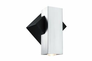 Paulmann nástěnné svítidlo Special Line 1Flame 1x1W IP44 kartáčovaný hliník/černá 937.95 P 93795