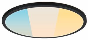 PAULMANN LED Panel Atria Shine IP44 kruhové 398mm 20,8W CCT černá