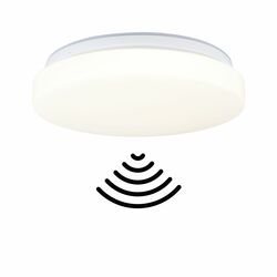 PAULMANN LED stropní svítidlo Luiana soumrakové a pohybové čidlo (HF) IP44 3000 - 5700K 230V 16,5W bílá