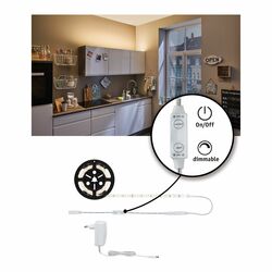 PAULMANN SimpLED Power Strip sada 1,5m teplá bílá 17W s krytím 789.55 P 78955 10