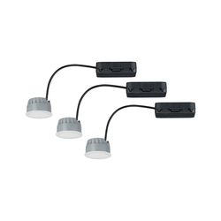 Paulmann LED-Modul Coin pro vestavná svítidla saténové 7W 3ks sada stmívatelné teplá bílá 938.39 P 93839 10