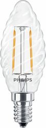 Philips CorePro LEDCandle ND 2-25W ST35 E14 827 CLEAR GLASS