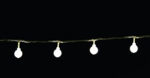 Řetěz LED kouličky EXT, 2,9m/32 LED studená bílá