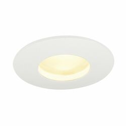 BIG WHITE SLV OUT 65, venkovní stropní vestavné svítidlo, LED, 3000K, kulaté, bílé, 38°, 12 W, vč. ovladače 114461