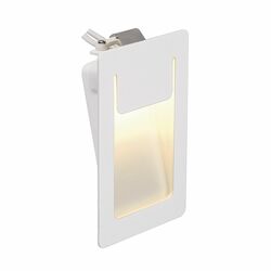 VÝPRODEJ VZORKU BIG WHITE DOWNUNDER PUR 120, vestavné svítidlo, LED, 3000K, hranaté, bílé, D/Š/V 8/3,2/12 cm, vč. listových pružin 151951