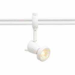 BIG WHITE SIENA, bodové svítidlo pro vysokonapěťovou proudovou sběrnici EASYTEC II, QPAR51, bílé, max. 75 W, vč. dekoračního kro