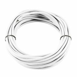BIG WHITE VEDENÍ PVC S LÁTKOVÝM PLÁŠTĚM, 3pólové, 10 m, bílé 961271 10