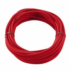 BIG WHITE VEDENÍ PVC S LÁTKOVÝM PLÁŠTĚM, 3pólové, 10 m, červené 961276