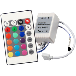 McLED IR RGB dálkový ovladač, 13 módů + přijímač, rozměr L50xW35xH22mm 113.007.10.0 P