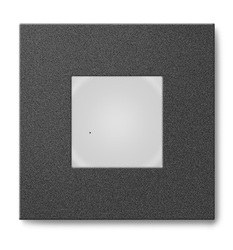 Mivvy LED vestavné nástěnné svítidlo SOLO BLACK A 80x80x26mm 1-3W/4000K SOLA3W4KB