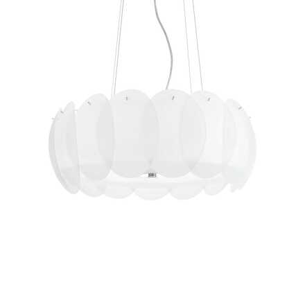 Ideal Lux OVALINO SP8 BIANCO SVÍTIDLO ZÁVĚSNÉ 090481