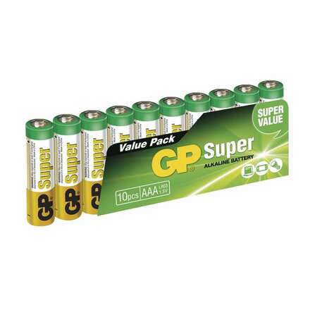 GP Alkalická baterie GP Super LR03 (AAA) fólie 1013100102