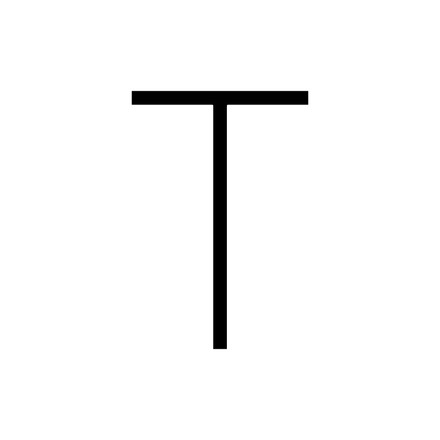 Artemide nástěnné LED svítidlo Alphabet of Light T 20 W 3000K