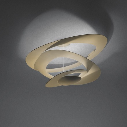 Artemide stropní LED svítidlo Pirce 44 W 3000K stmívatelné zlaté