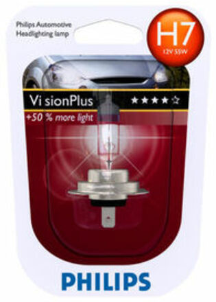 Philips H7 VisionPlus 12V 12972VPB1 +50%